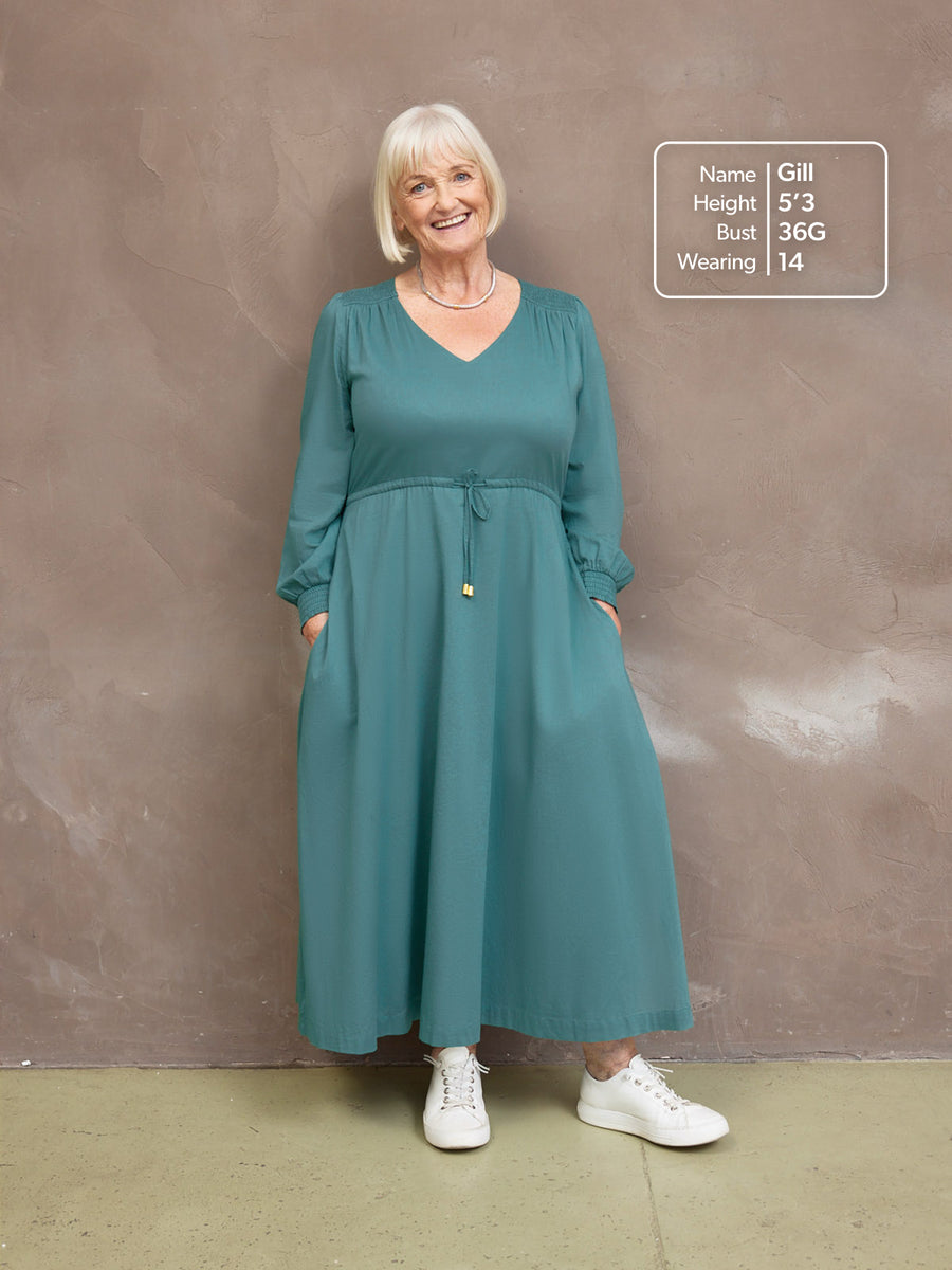 Kiara Drawcord Midi Dress