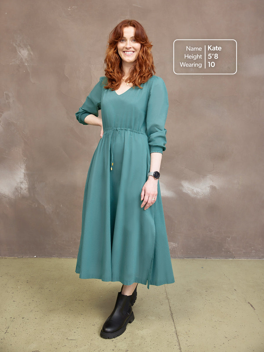 Kiara Drawcord Midi Dress