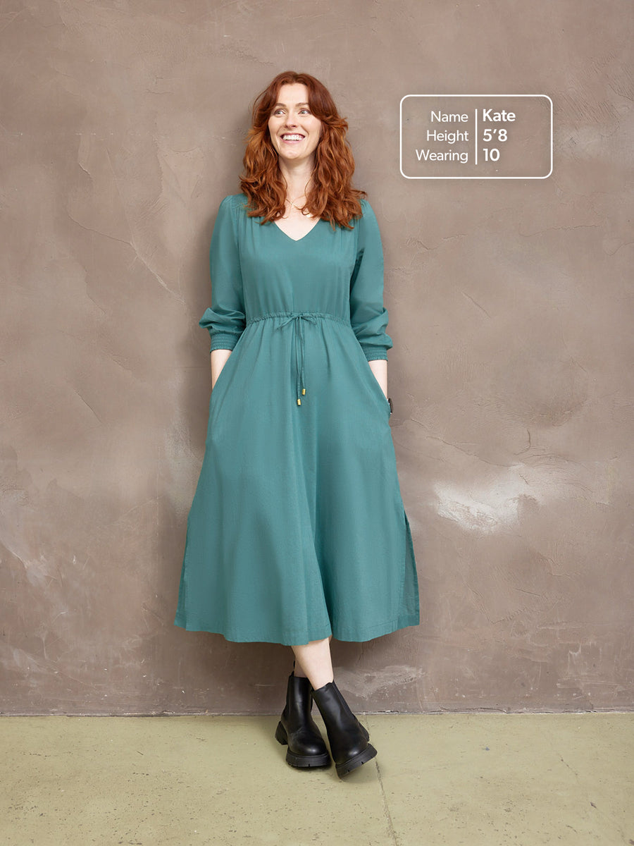 Kiara Drawcord Midi Dress