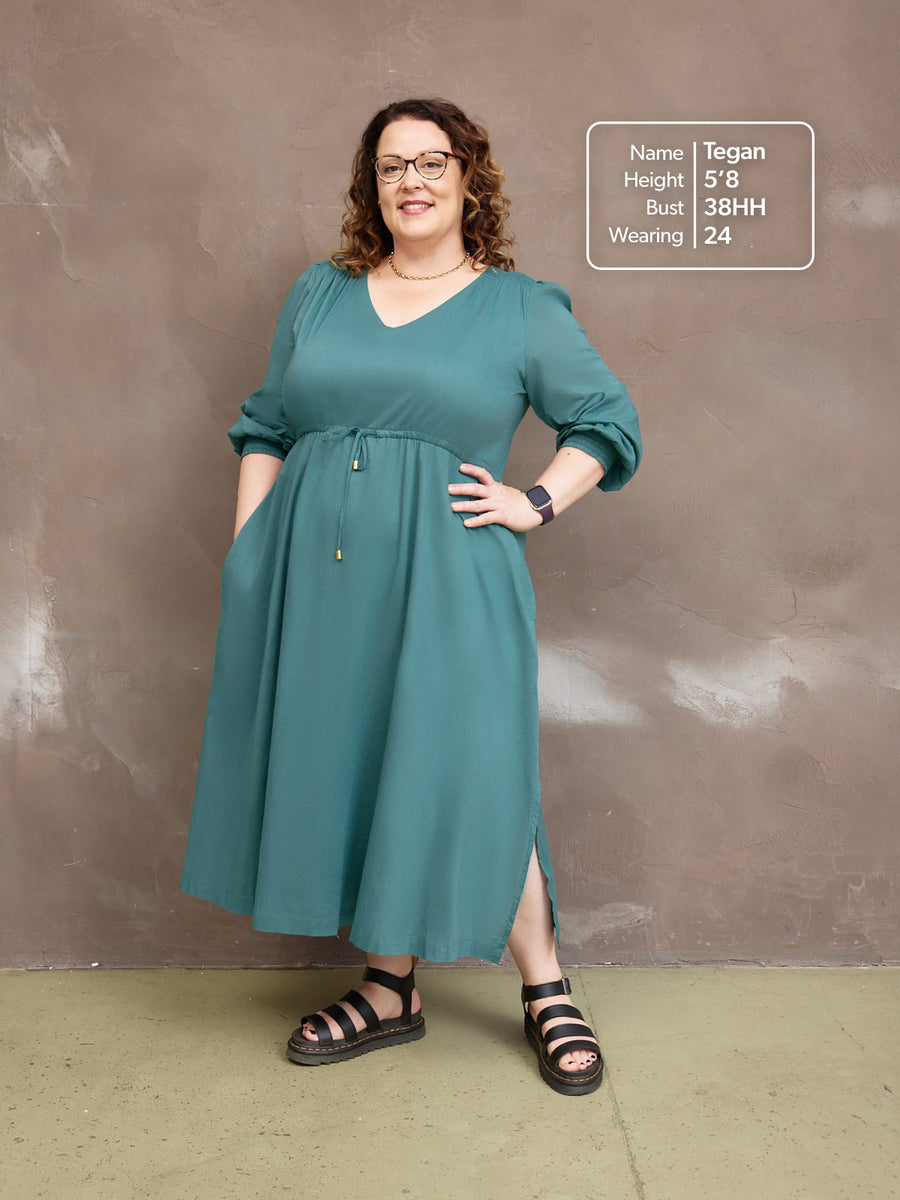 Kiara Drawcord Midi Dress