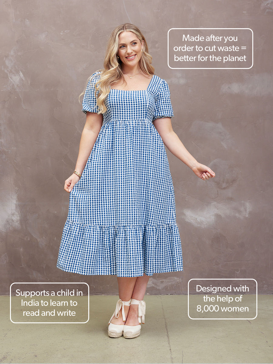 Judy Gingham Dress - Sample