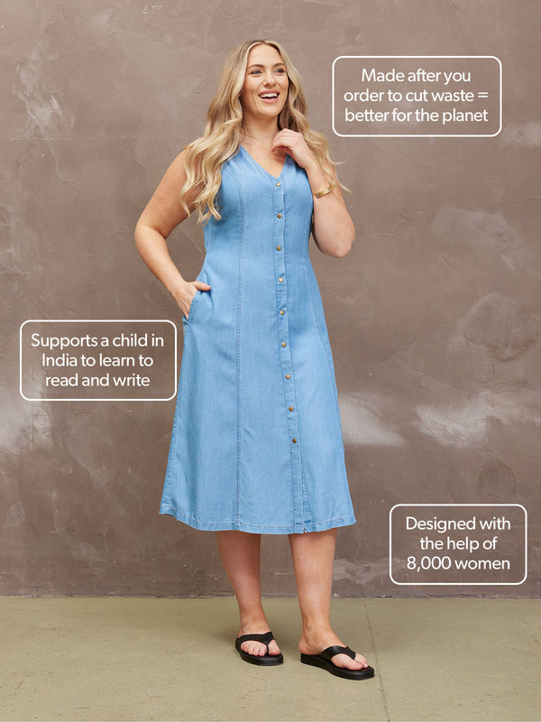 Ada Tencel Denim Dress