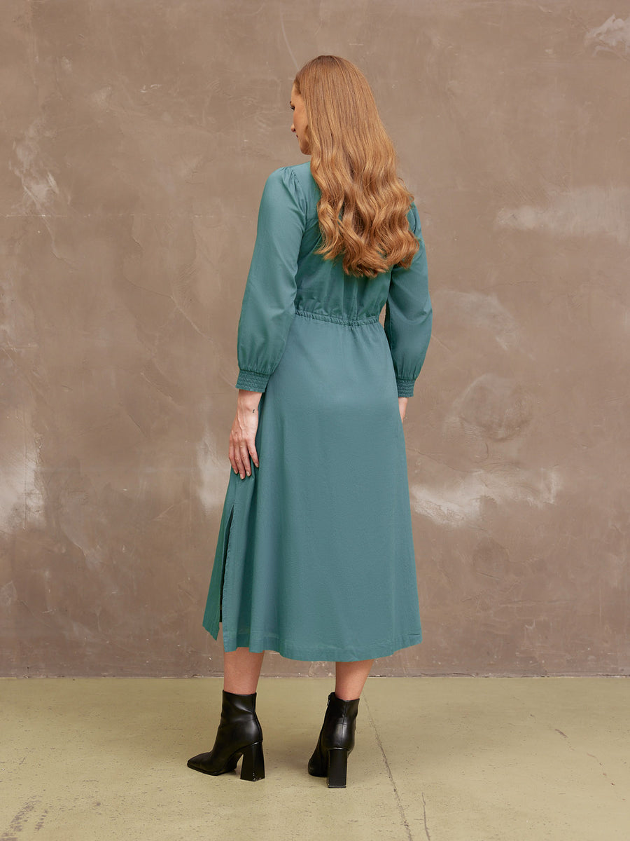 Kiara Drawcord Midi Dress