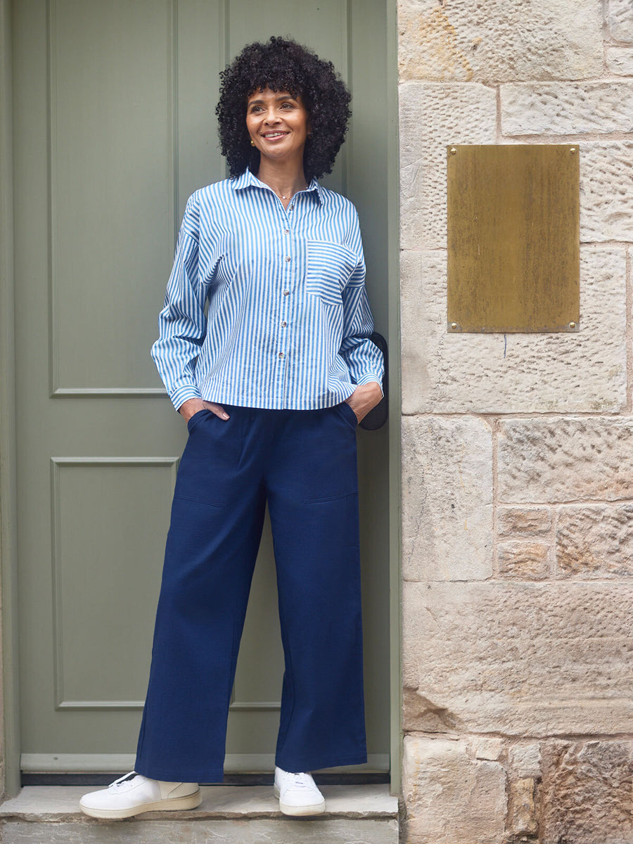 Isha Trouser - Navy