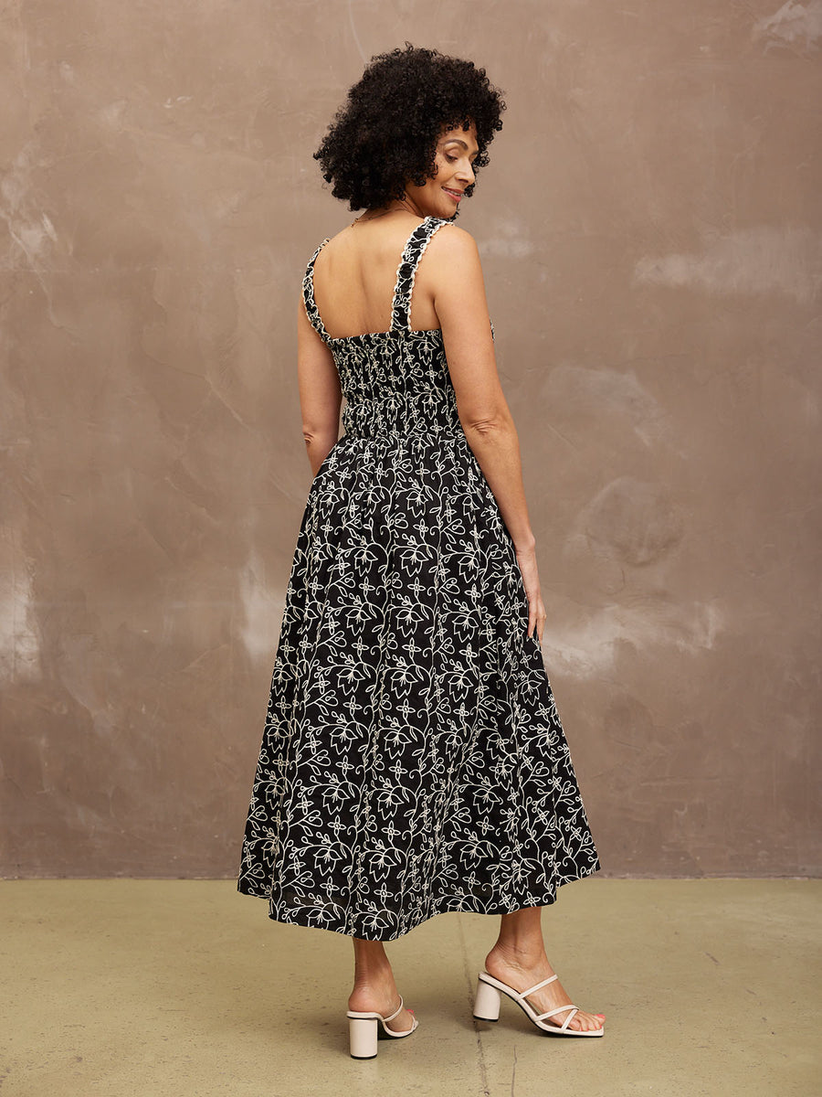 Fleur Embroidered Dress