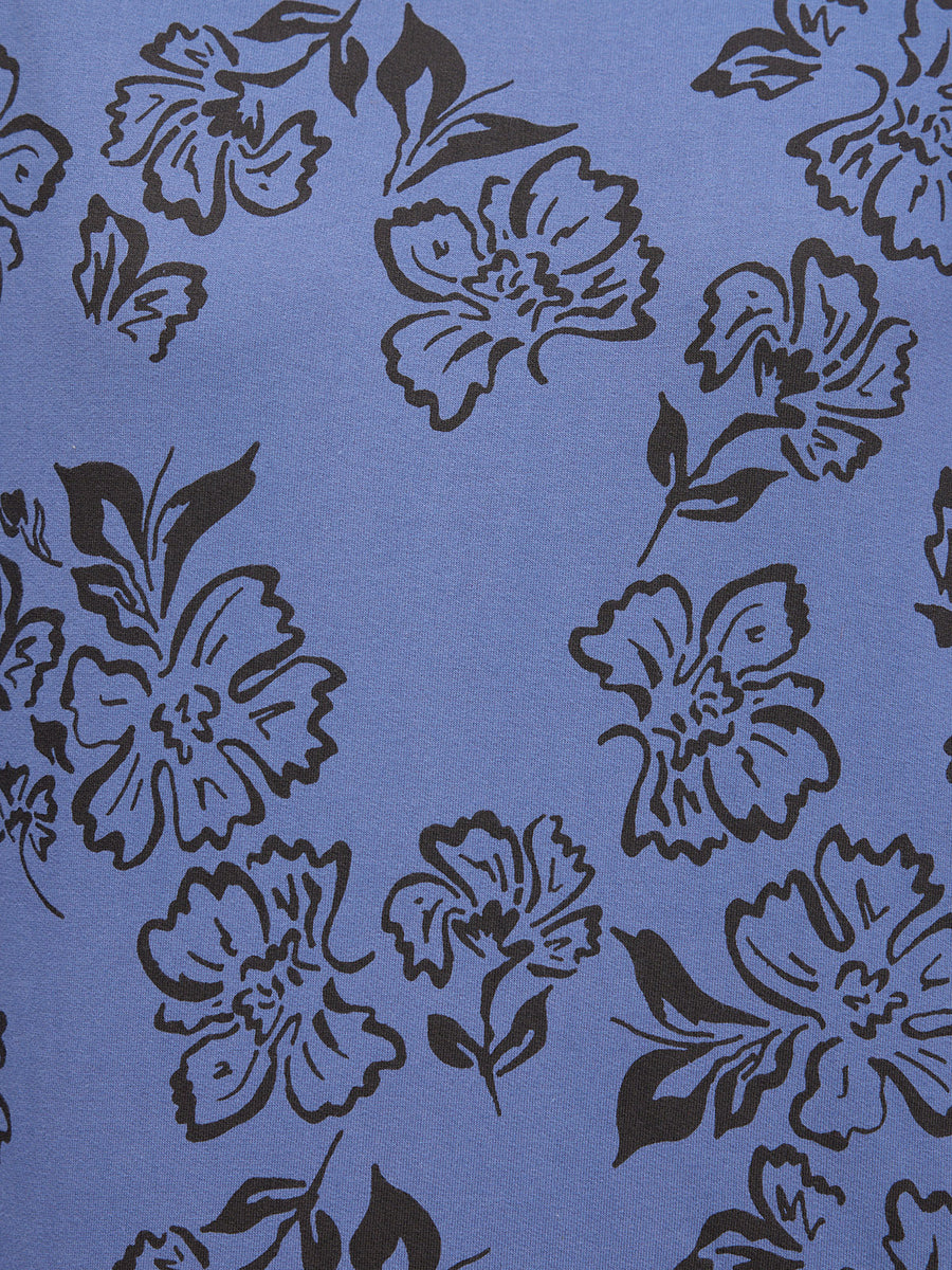 Piper Sweatshirt - Blue Floral Print