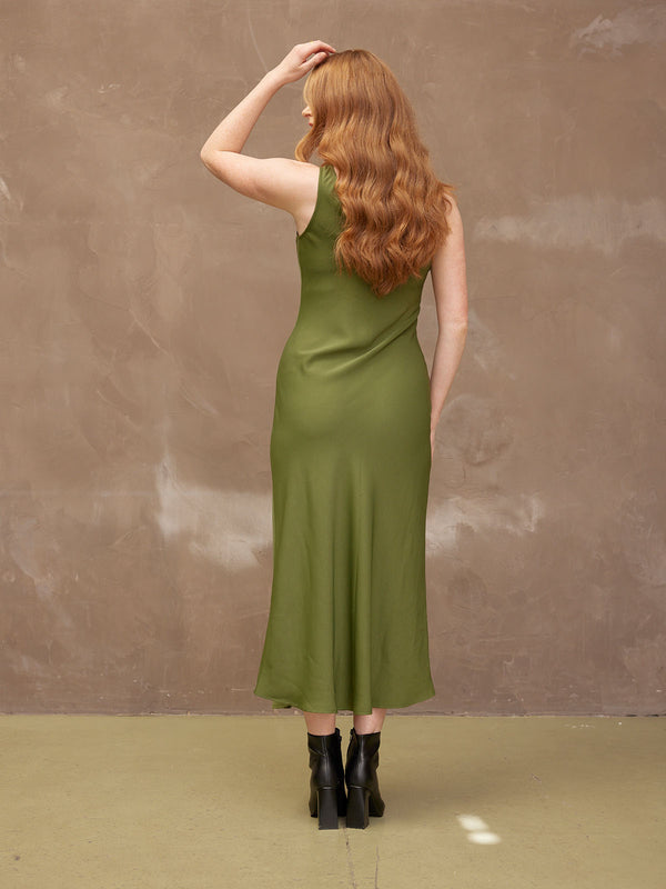 Rebecca - Slip Dress - Olive