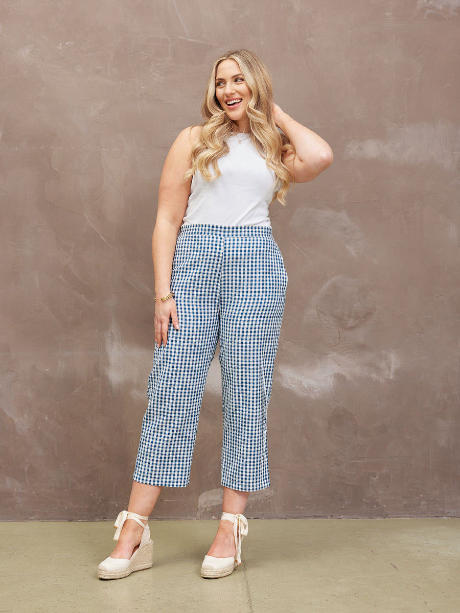 Rhianna Gingham Culotte - Sample