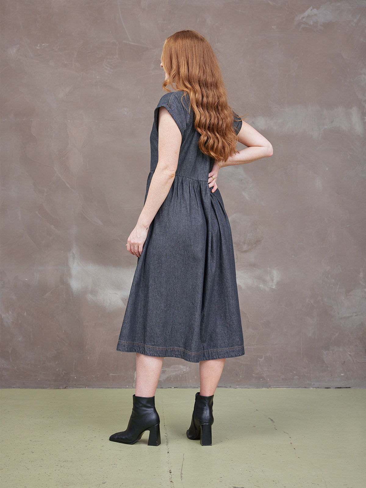 Rhiona Dress - Charcoal This is Unfolded Rhiona Dress - Charcoal This is Unfolded