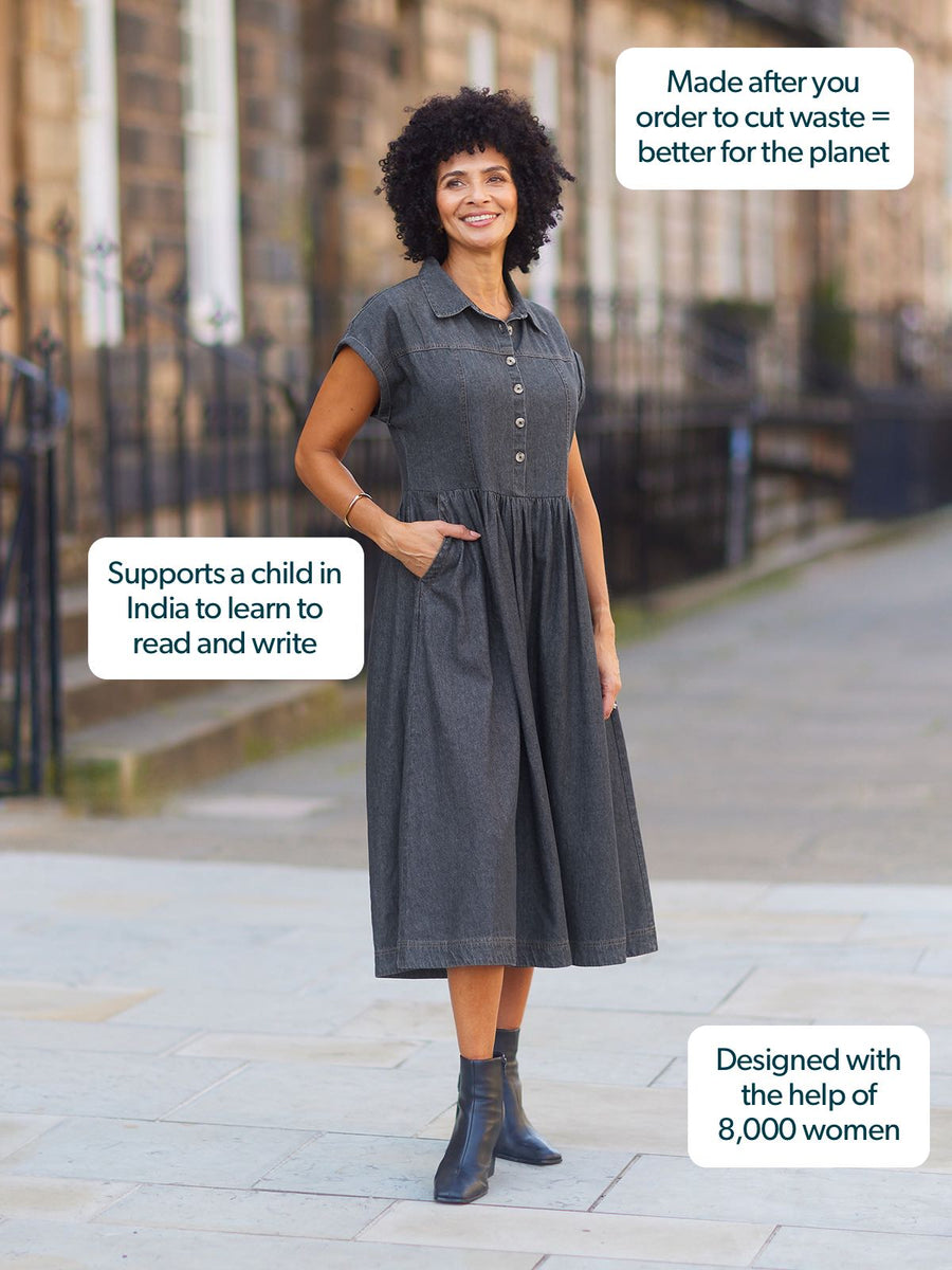 Rhiona Dress - Charcoal