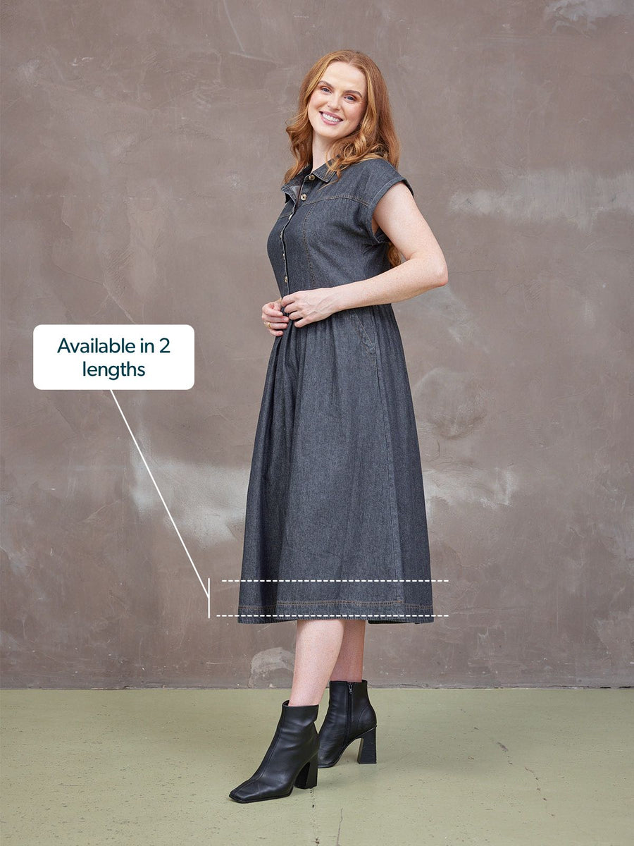 Rhiona Dress - Charcoal