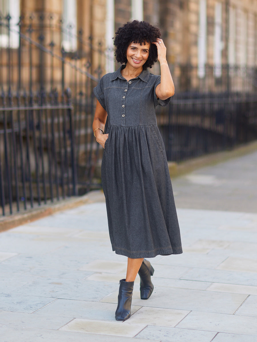 Rhiona Dress - Charcoal