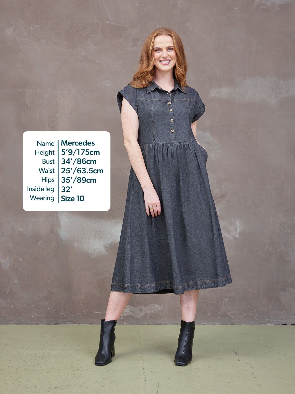 Rhiona Dress - Charcoal – This is Unfolded