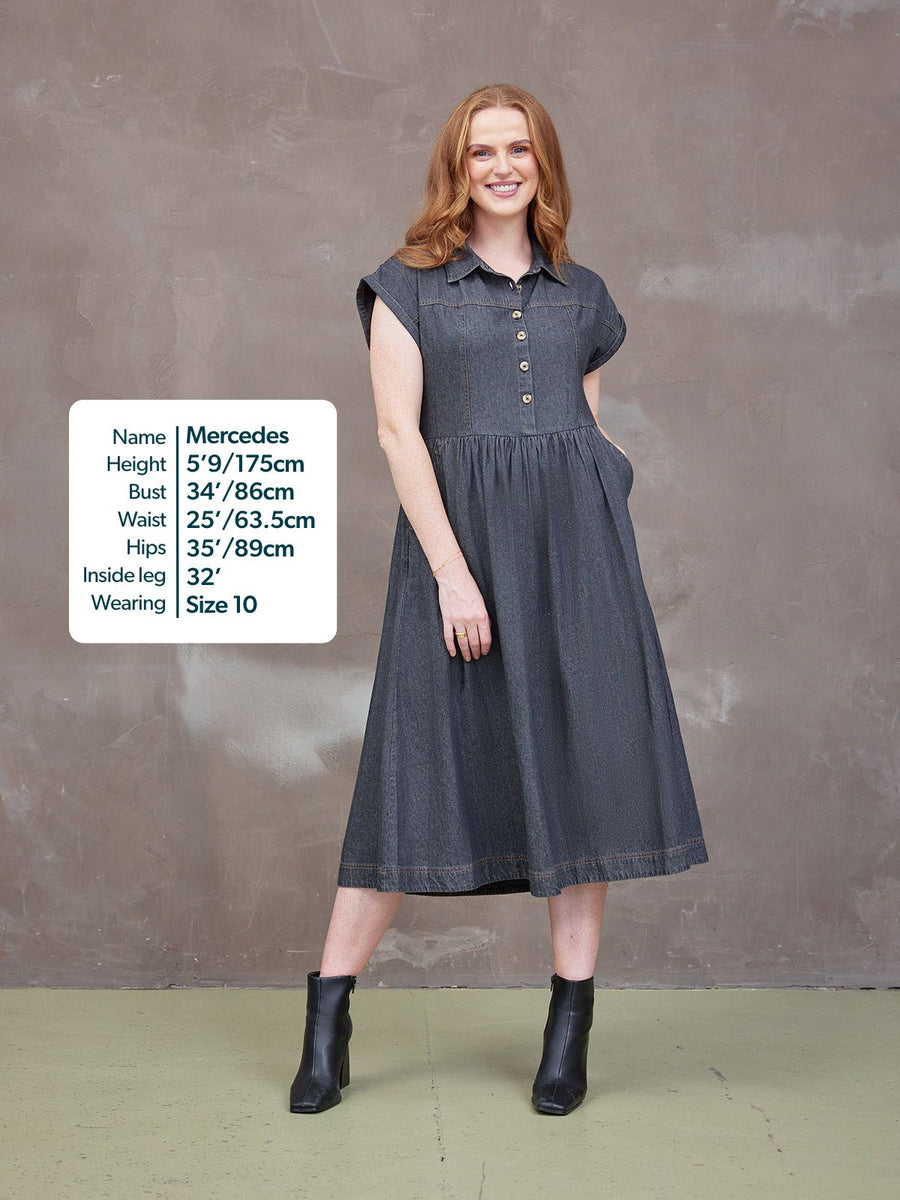 Rhiona Dress - Charcoal