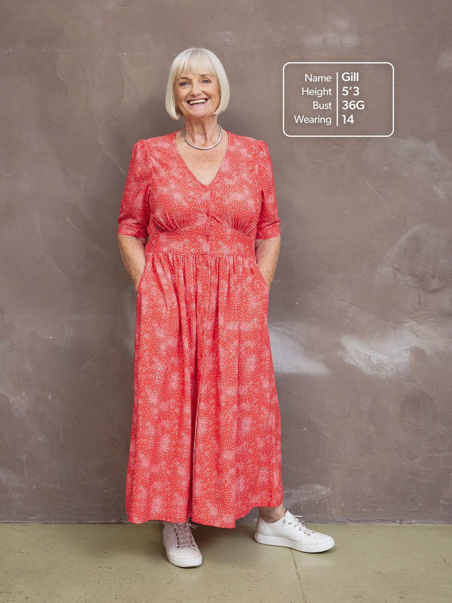 Rodica Dress - Triangle Print