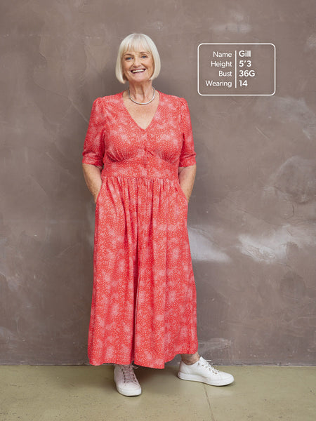 Rodica Dress - Triangle Print
