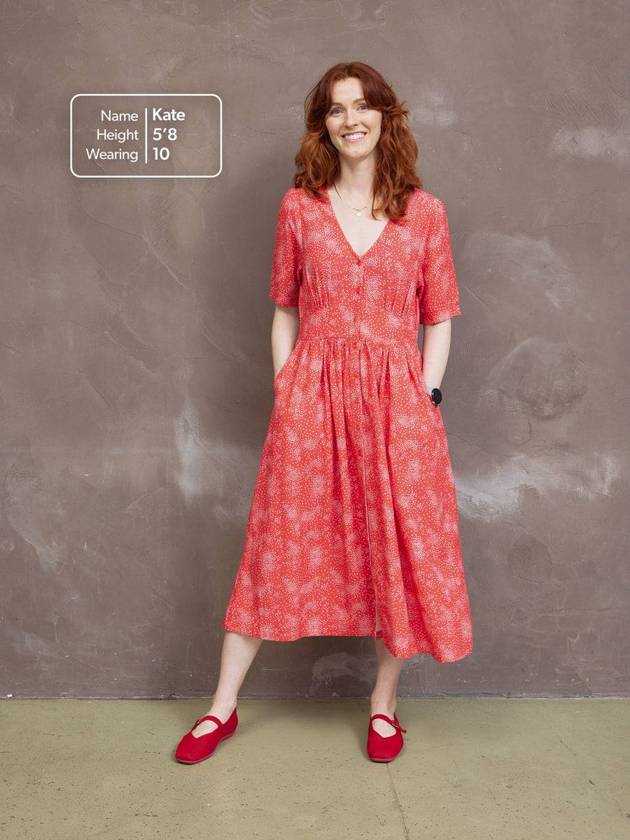 Rodica Dress - Triangle Print