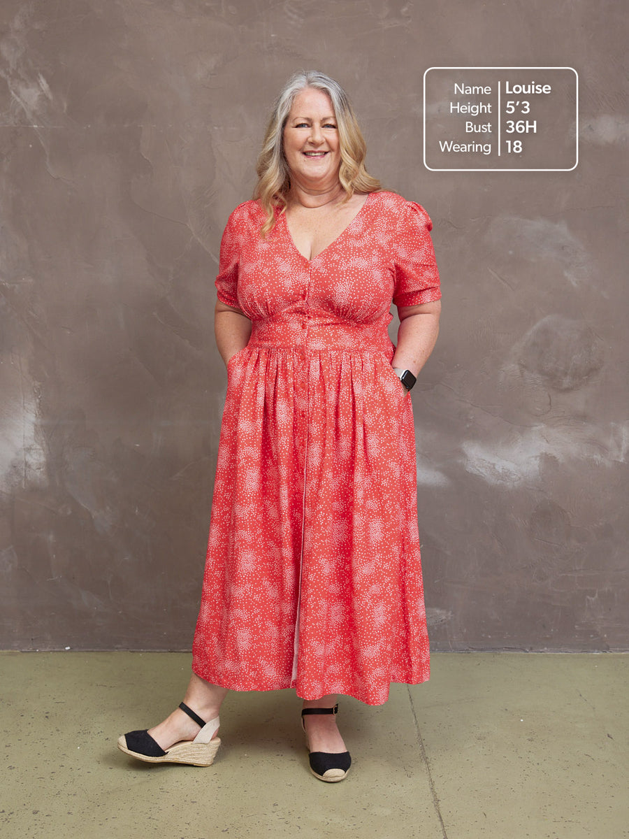 Rodica Dress - Triangle Print