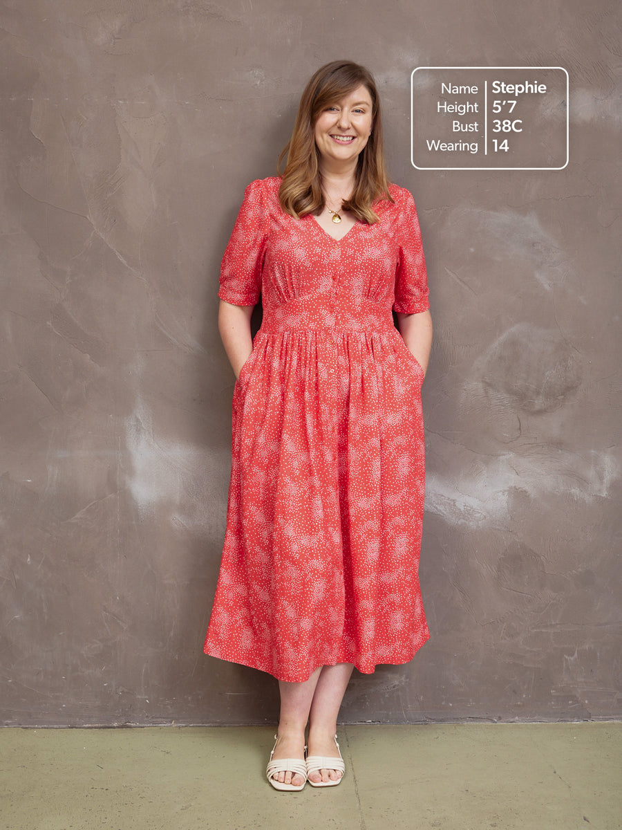 Rodica Dress - Triangle Print