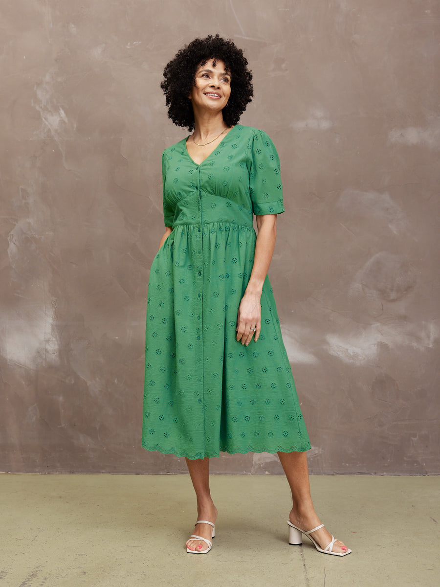 Rodica Broderie Dress - Sample