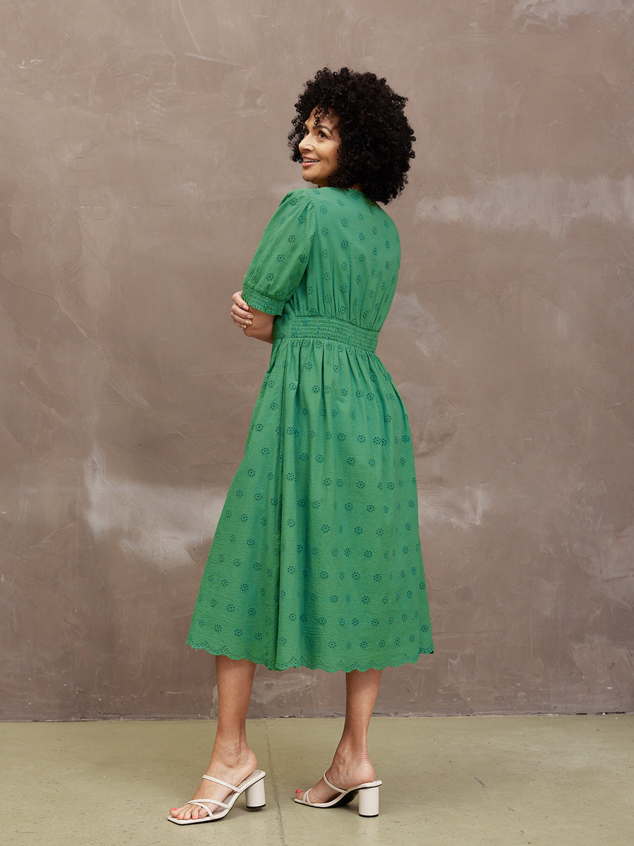 Rodica Broderie Dress - Sample