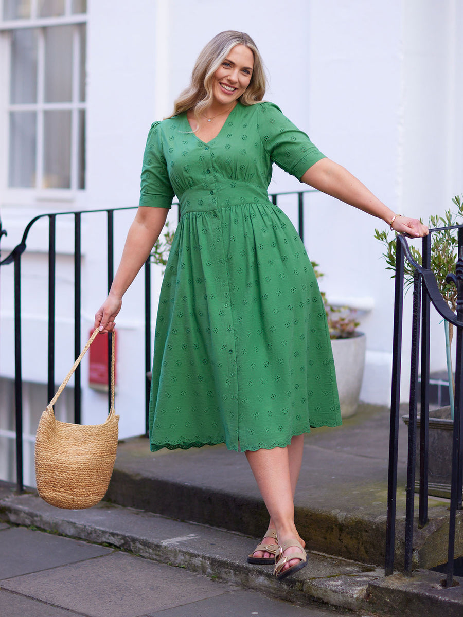 Rodica Broderie Dress - Sample