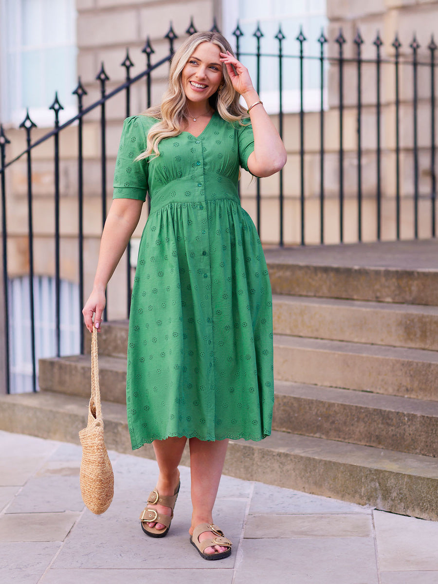 Rodica Broderie Dress - Sample