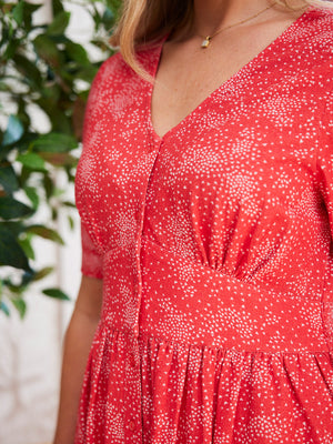 Rodica Dress - Triangle Print