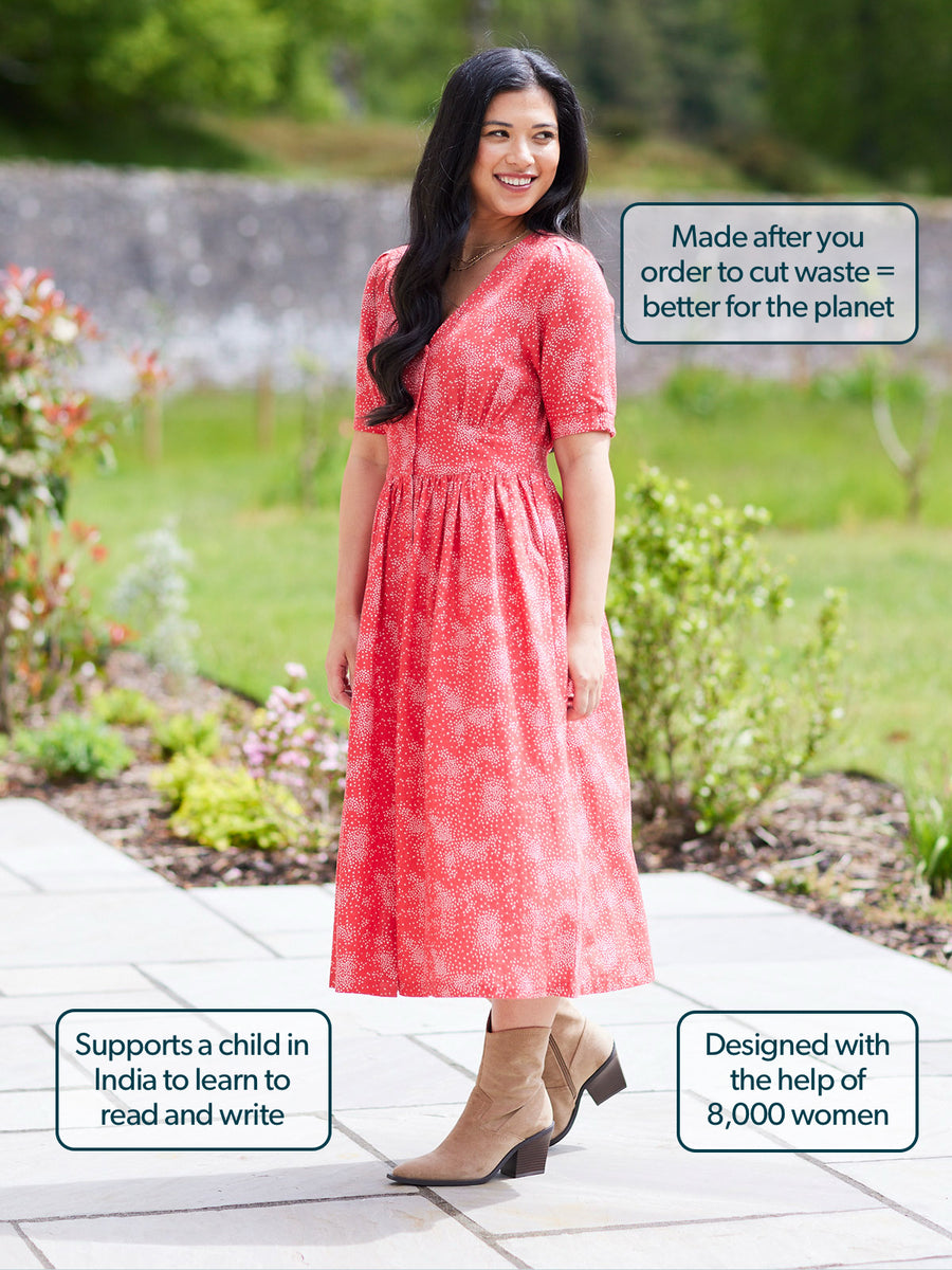 Rodica Dress - Triangle Print