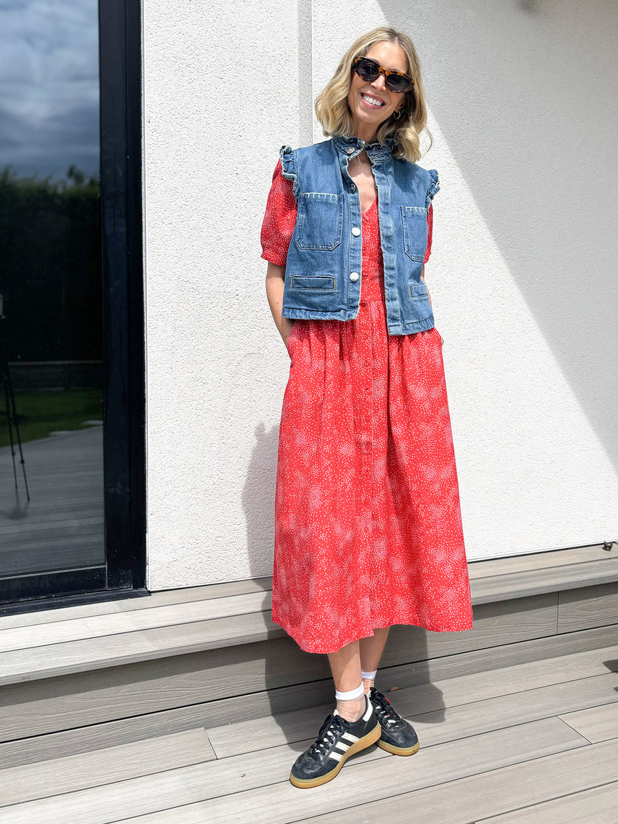 Rodica Dress - Triangle Print