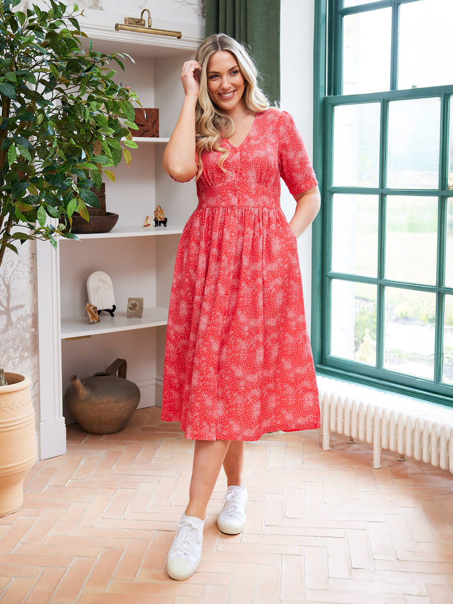 Rodica Dress - Triangle Print