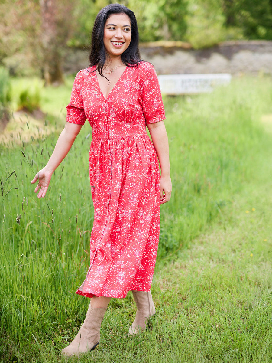 Rodica Dress - Triangle Print