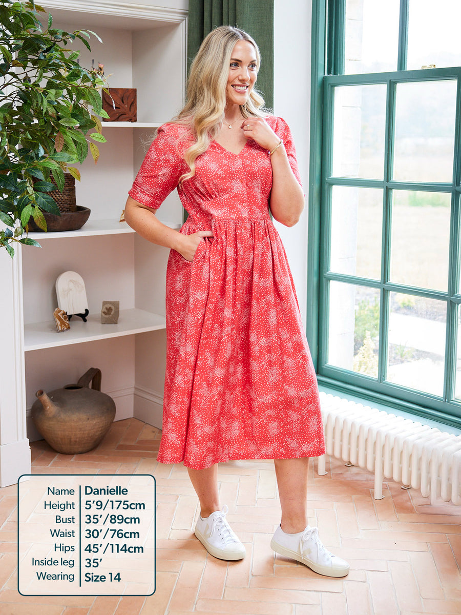 Rodica Dress - Triangle Print