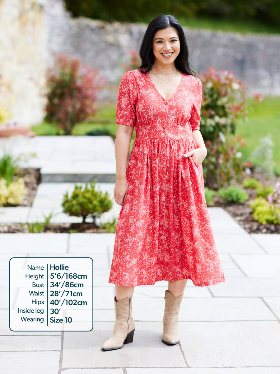 Rodica Dress - Triangle Print