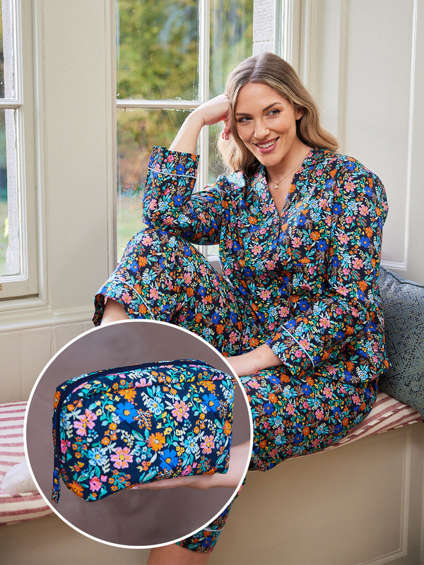 Rosie PJ - Multi Floral & Washbag Bundle