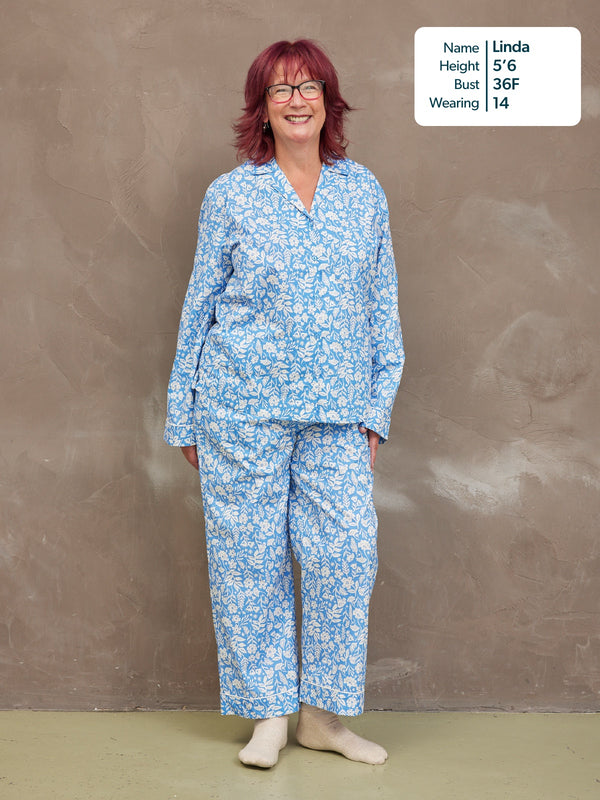 Rosie Pyjamas - Blue Floral Print
