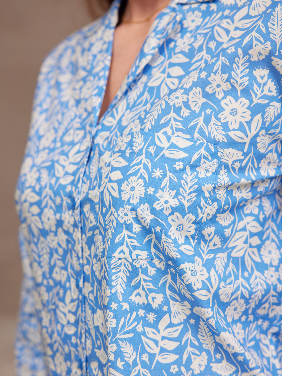 Rosie Pyjamas - Blue Floral Print