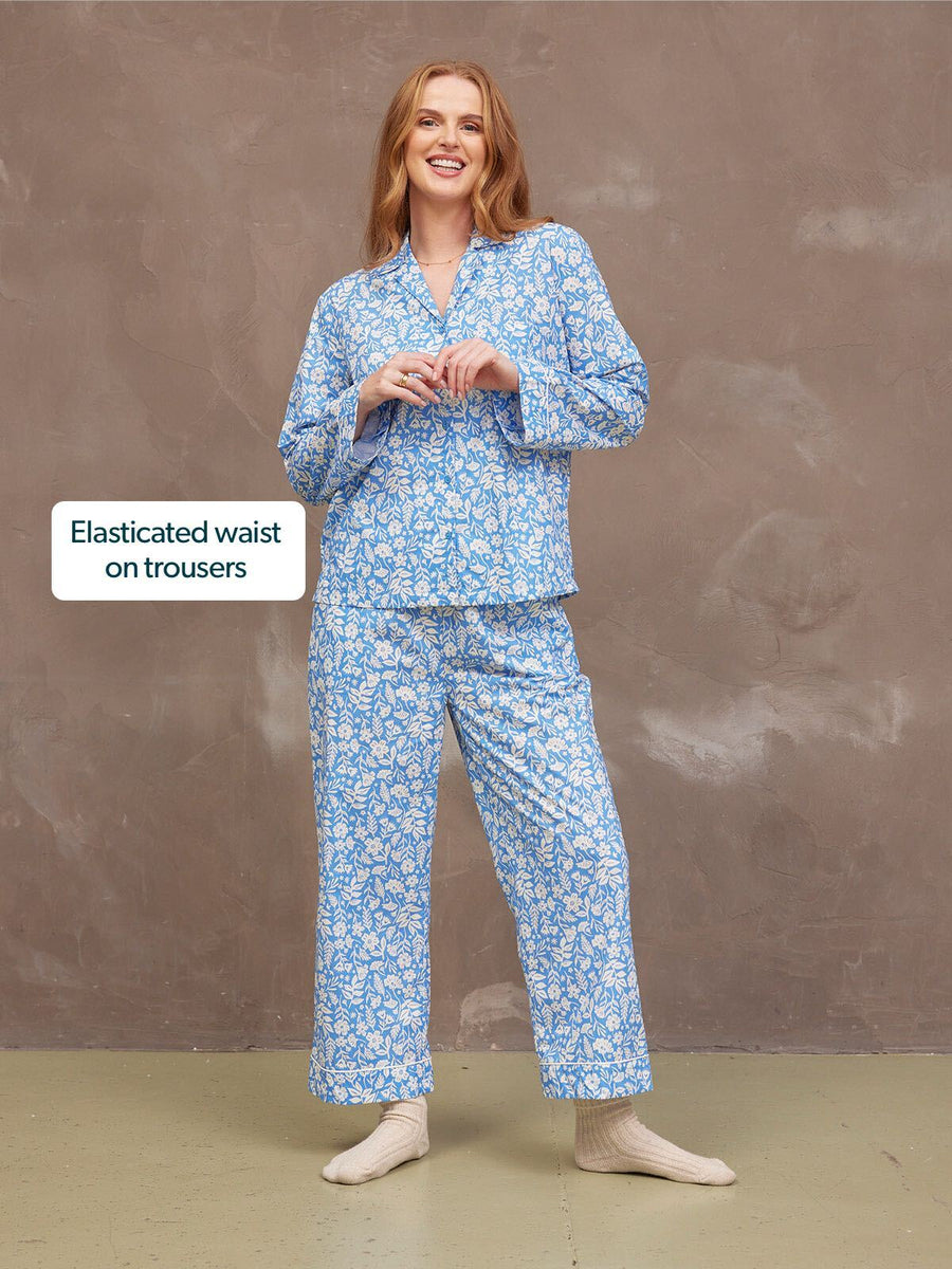 Rosie Pyjamas - Blue Floral Print