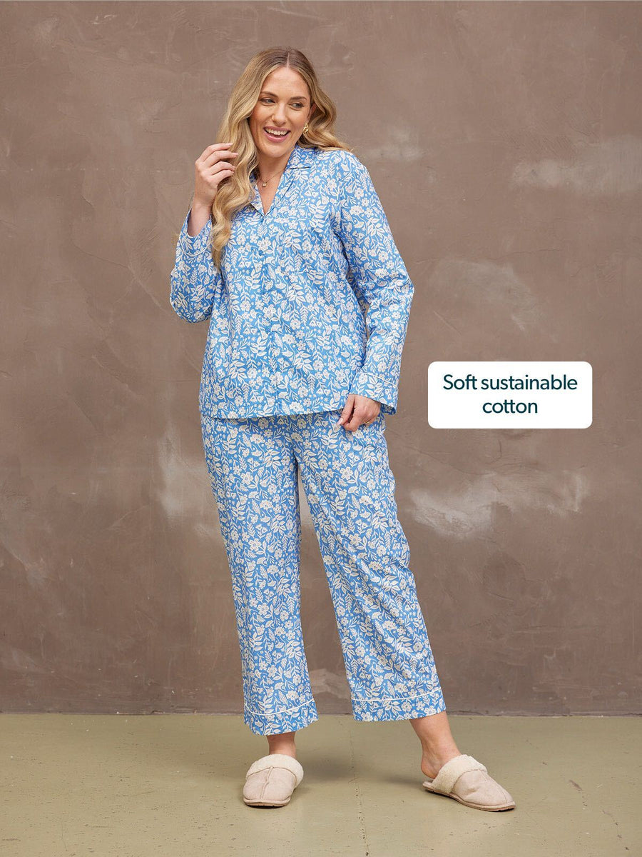 Rosie Pyjamas - Blue Floral Print