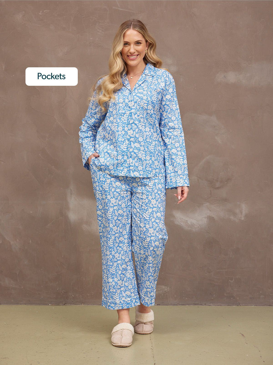 Rosie Pyjamas - Blue Floral Print