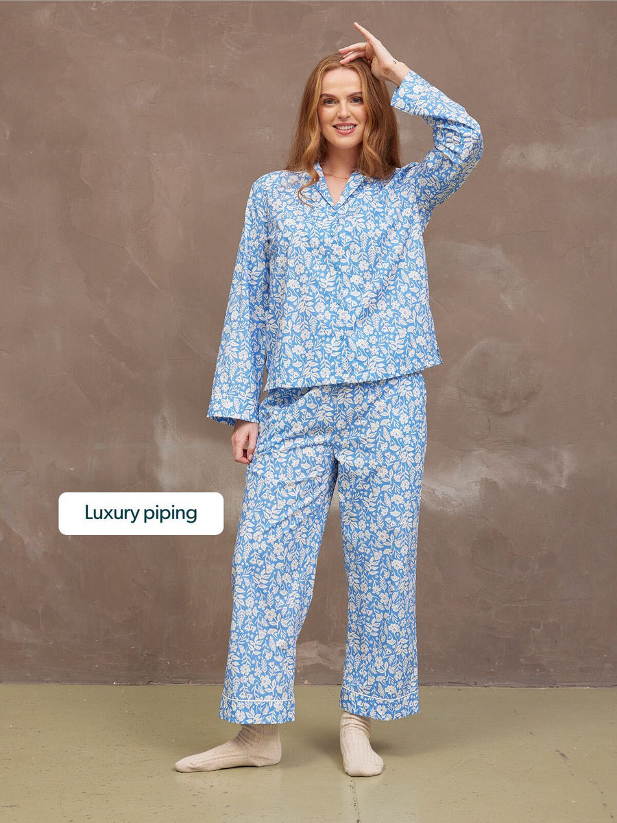 Rosie Pyjamas - Blue Floral Print