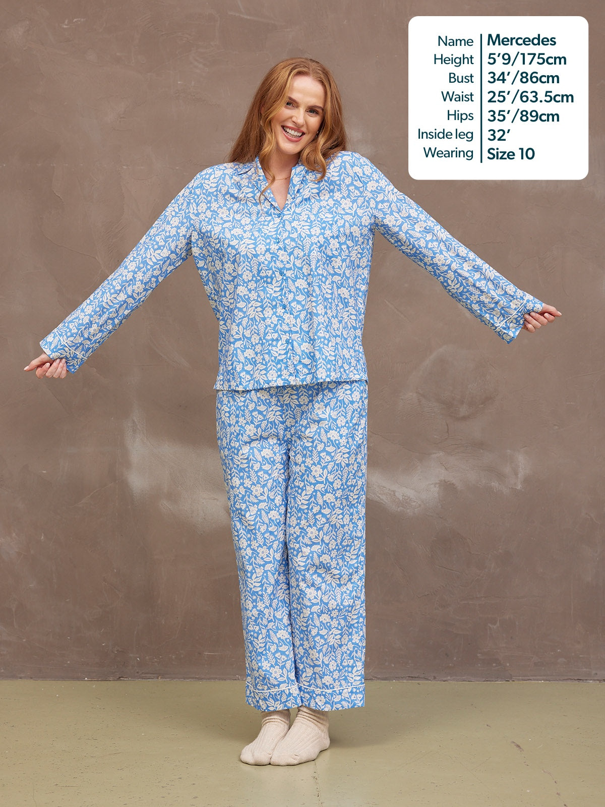 Rosie Pyjamas Blue Floral Print This Is Unfolded rosie-pyjamas-blue-floral-print-this-is-unfolded