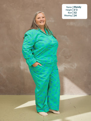 Rosie Pyjamas - Green Star Print