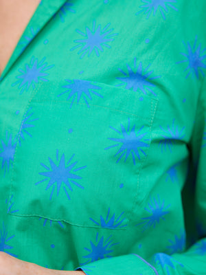 Rosie Pyjamas - Green Star Print