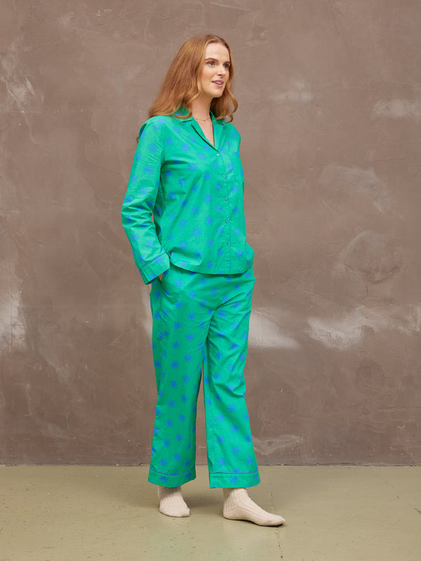 Rosie Pyjamas - Green Star Print