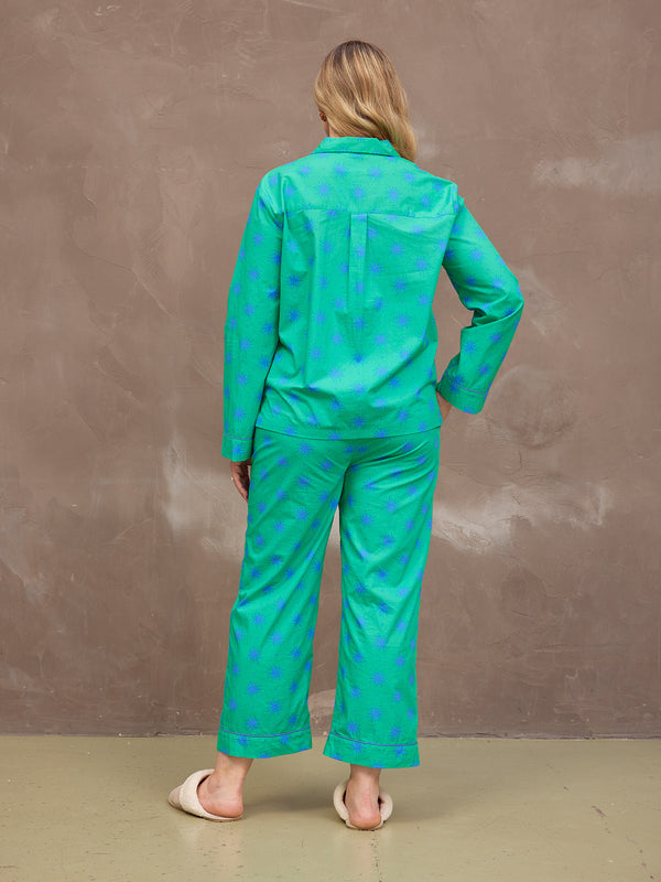 Rosie Pyjamas - Green Star Print
