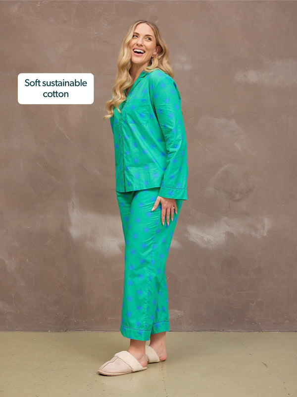 Rosie Pyjamas - Green Star Print