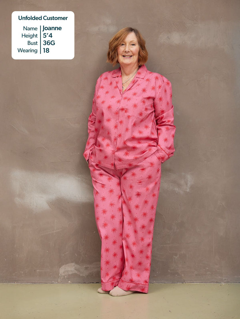 Rosie Pyjamas Pink Star Print This Is Unfolded rosie-pyjamas-pink-star-print-this-is-unfolded