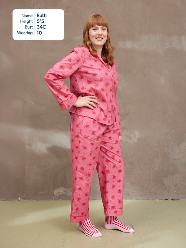 Rosie Pyjamas - Pink Star Print