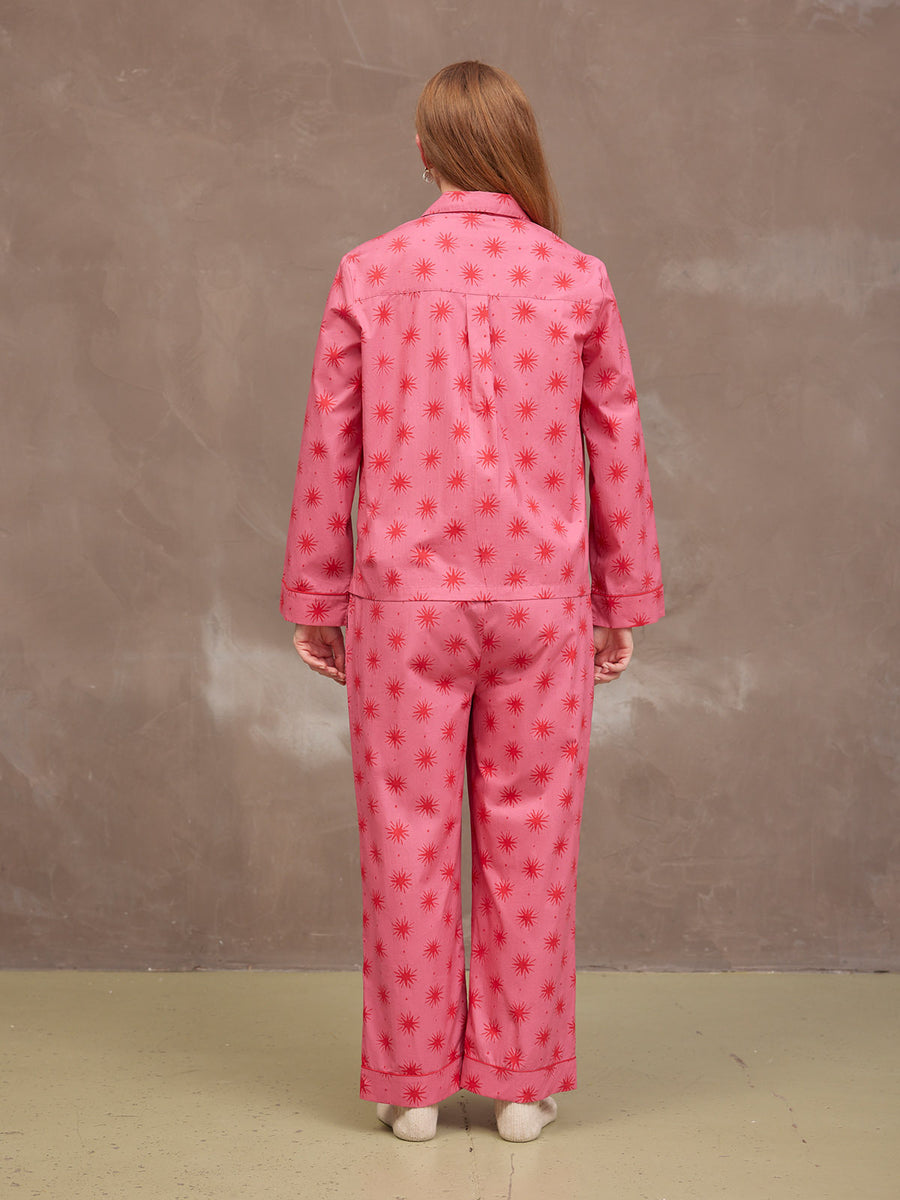 Rosie Pyjamas - Pink Star Print